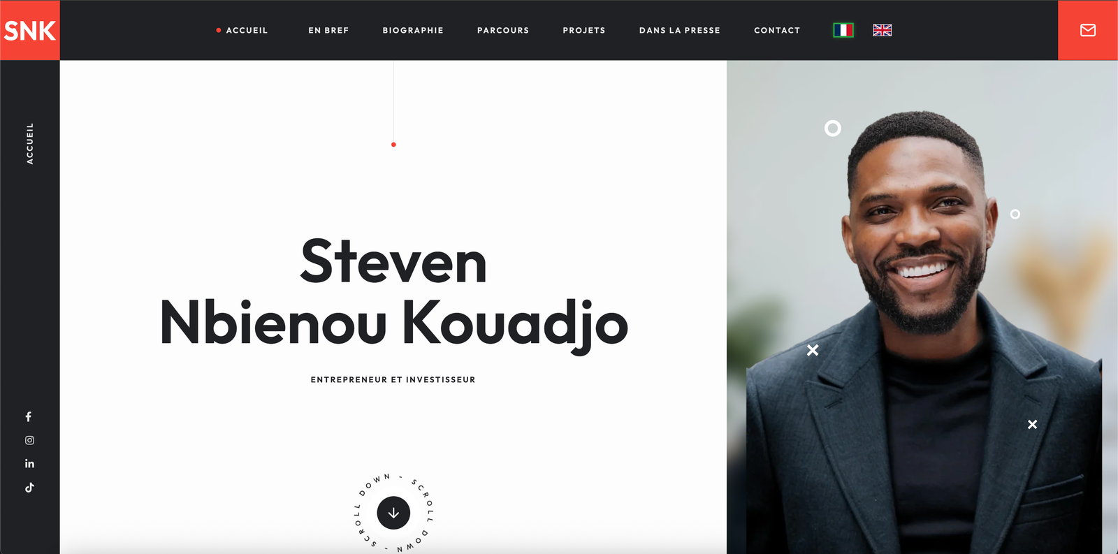 Site Web Portfolio Steven Mbienou Kouadjo
